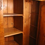 Пара антикварных шкафов светлого ореха 1840-х гг. 