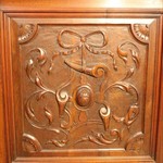 Антикварный ореховый резной буфет 1860-х гг. 