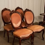 Комплект из 4-х антикварных стульев в стиле неорококо 1840-х гг. 