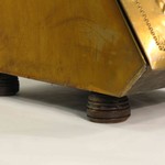 Антикварное латунное ведро для золы (зольник) с совочком 1900-х гг. 