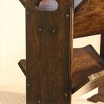 Антикварная дубовая газетница 1940-х гг. 