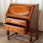 Антикварный секретер светлого дуба 1900-х гг. 