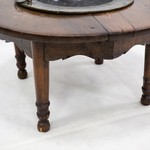 Антикварный кофейный столик со съемной латунной чашей 1810-х гг.