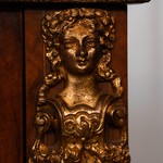 Антикварный шкаф-витрина с бронзовыми гермами 1850-х гг. 