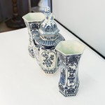 Винтажный комплект из трех керамических ваз