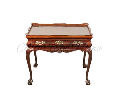 Антикварный чайный столик в стиле Чиппендейл 1940-х гг. 