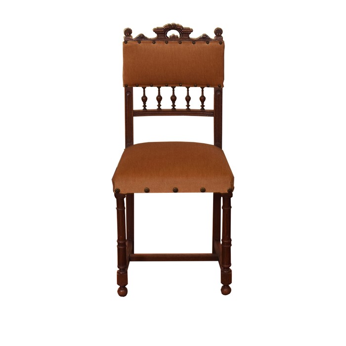 Комплект из шести антикварных стульев из дуба 1890 года