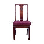 Китайские обеденные стулья 20 века из красного дерева 4 шт.