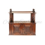 Антикварный навесной шкафчик с зеркальным полотном 1900-х гг. 