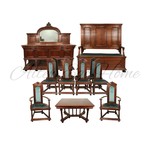 Антикварный комплект мебели в неоготическом стиле для столовой 1870-х гг.  