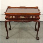 Антикварный чайный столик в стиле Чиппендейл 1940-х гг. 