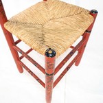 Пара антикварных расписных стульев 