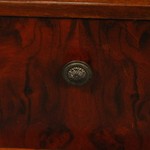 Антикварная тумбочка с фигурной линией столешницы 1950-х гг. 