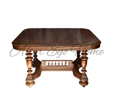 Антикварный стол с раздвижной столешней 1860-х гг. 