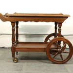 Винтажный сервировочный столик из дуба 1950-х гг. 