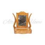 Антикварное настольное зеркало светлого ореха 1900-х гг. 