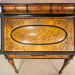 Антикварный стол-секретер с орнаментальным декором 1850-х гг. 
