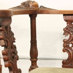 Пара антикварных кабинетных кресел 1840-х гг. 