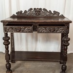 Антикварный столик-консоль с львиным маскароном 1850-х гг. 