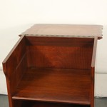 Антикварная тумбочка с фигурной линией столешницы 1950-х гг. 