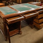Антикварный двутумбовый письменный стол 1870-х гг. 
