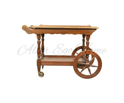 Винтажный сервировочный столик из дуба 1950-х гг. 