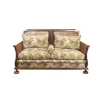 Комплект антикварной мягкой мебели из двух кресел и двухместного диванчика