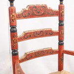 Антикварное кресло с полихромной окраской 1910-х гг. 