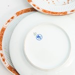 Старинный комплект фарфоровых тарелок из Франции
