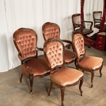 Комплект антикварной мягкой мебели из палисандра 1840-х гг. 