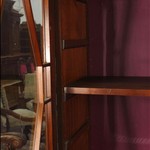 Антикварный книжный шкаф с разомкнутым фронтоном 1870-х гг. 