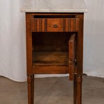 Антикварная прикроватная тумба с мраморной столешницей 1850-х гг. 