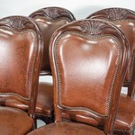 Гарнитур из четырех винтажных стульев орехового дерева 1960-х гг.