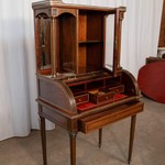 Антикварный секретер с крышкой-цилиндр 1860-х гг. 