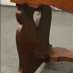 Антикварный табурет с фигурным сидением 1920-х гг. 