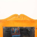 Антикварное настольное зеркало светлого ореха 1900-х гг. 