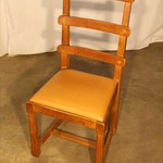 Комплект из 6-ти стульев светлого дуба со сквозными спинками 1940-х гг. 