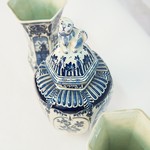 Винтажный набор голландских ваз из керамики