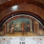 Антикварные напольные часы красного дерева 1810-х гг.