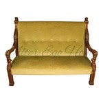 Антикварный диван с резными локотками 1850-х гг. 