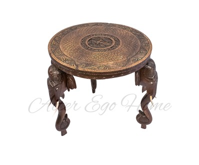 Старинный индийский столик из тика