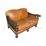 Антикварный кожаный диван из Голландии