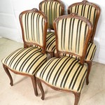 Комплект винтажных стульев для столовой 1950-х гг.