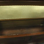 Антикварная скамья с высокой спинкой 1870-х гг. 