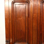 Антикварная скамья с высокой спинкой 1870-х гг. 