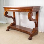 Антикарный констольный стол с мраморной столешницей в стиле ампир 1820-х гг.