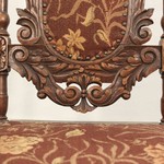 Антикварный стул с резной спинкой 1850-х гг. 