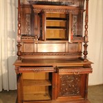 Антикварный ореховый резной буфет 1860-х гг. 