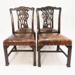 Комплект антикварных стульев в стиле Чиппендейл