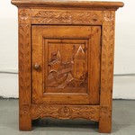 Антикварный шкафчик с резным убранством 1920-х гг. 